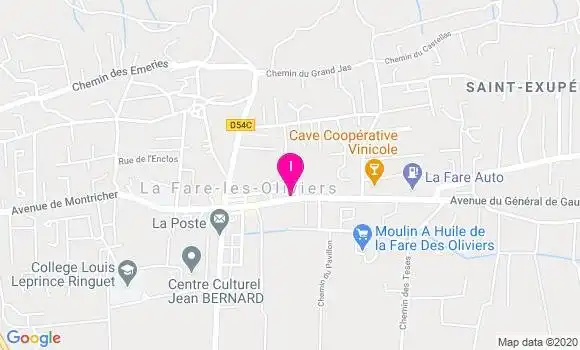 Localisation Ophelie Perny