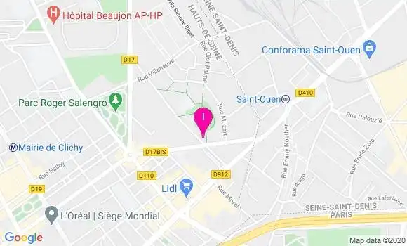 Localisation Albertine Pinto