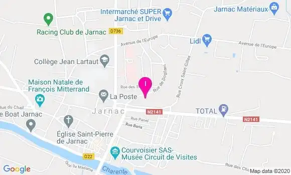 Localisation Justine Bris