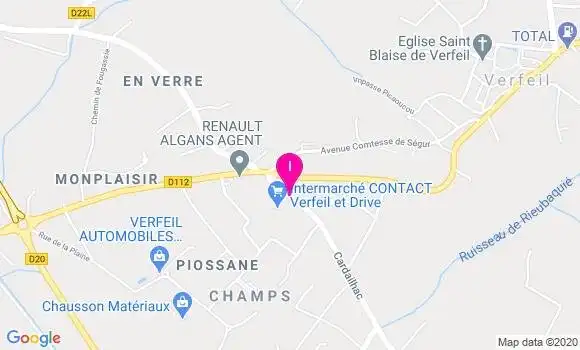Localisation Camille Taramini