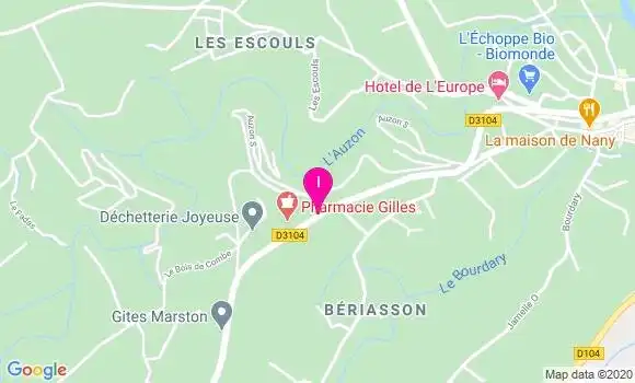 Localisation Laurent Gaillard