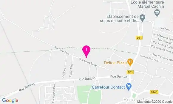 Localisation Aurore Lenglain