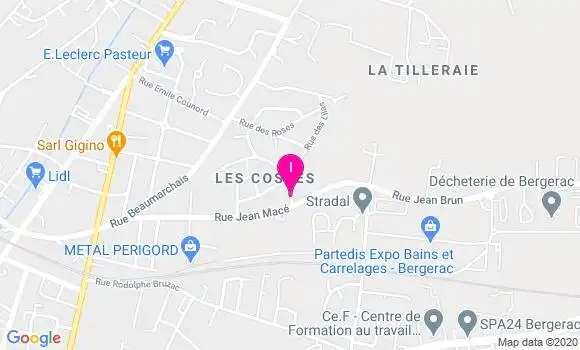 Localisation Melinda Bernard