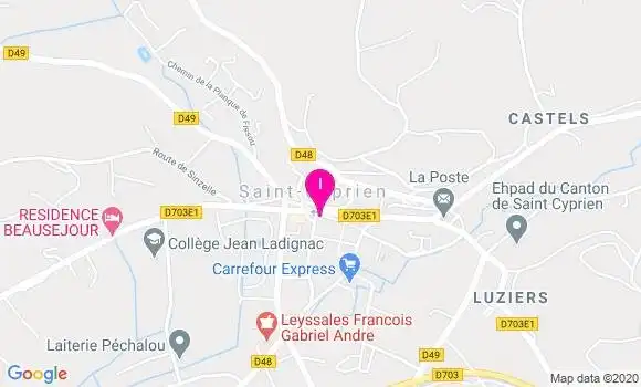 Localisation Mylene Minvielle
