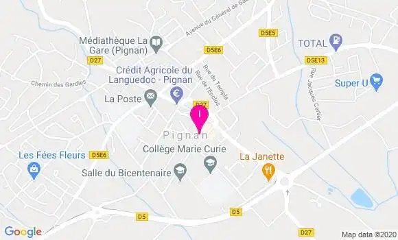 Localisation Marie Christine Calbera