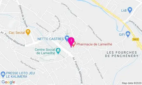 Localisation Patricia Cousinie Barbe