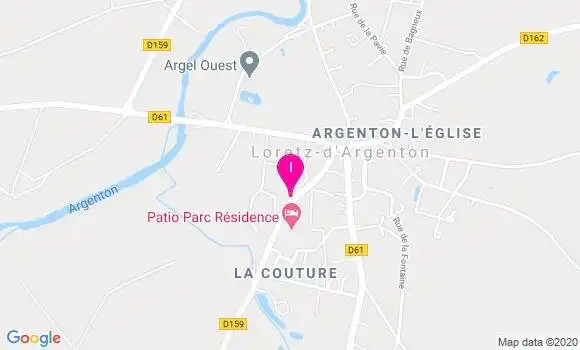 Localisation Justine Baron