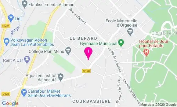 Localisation Nathalie Berthollet