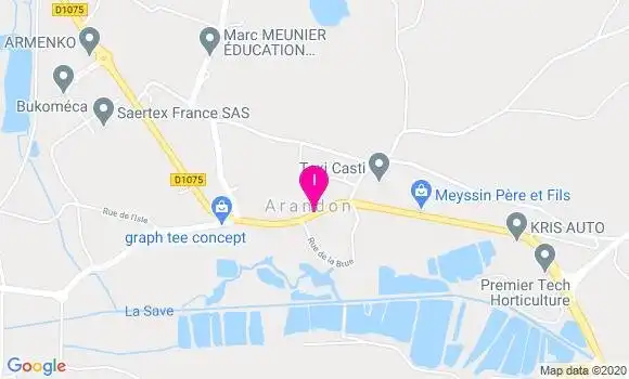 Localisation Amandine Bergeron