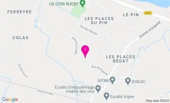 Localisation Marie Pierre Vignau Loustau