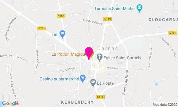 Localisation Enora Treguier