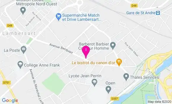 Localisation Baptiste Cadene