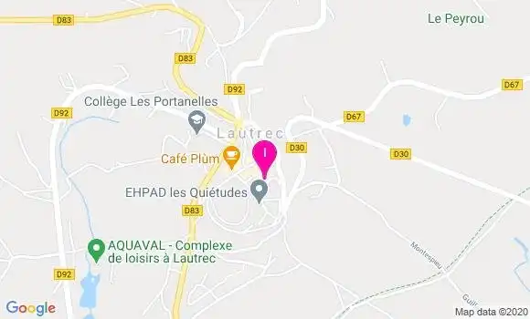 Localisation Sandrine Larroque