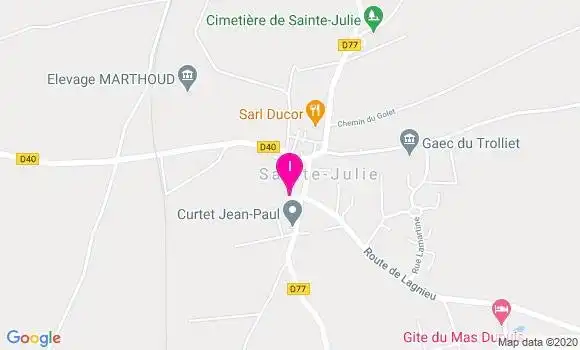 Localisation Emilie Chanut