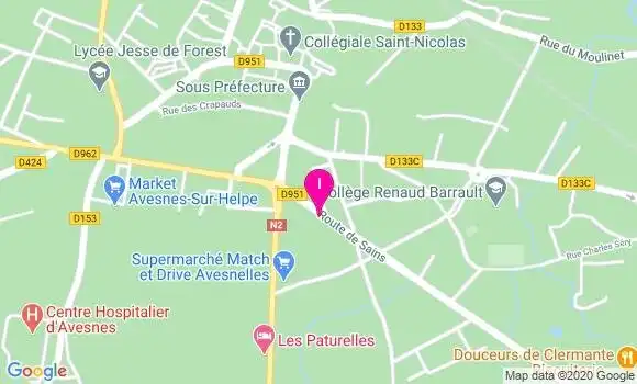 Localisation Fannie Crapet