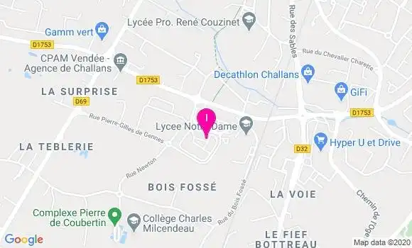 Localisation Elodie Gervais