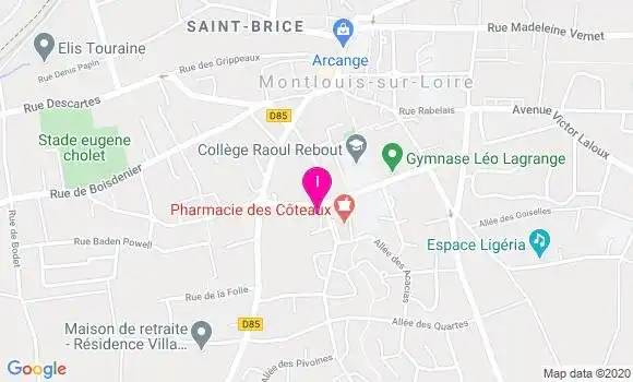 Localisation Solene Lamoriniere