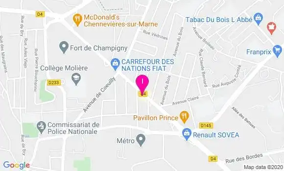 Localisation Tiffany Vasseur