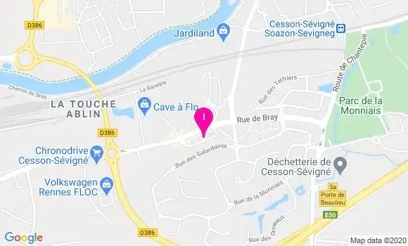 Localisation Mathilde Marty