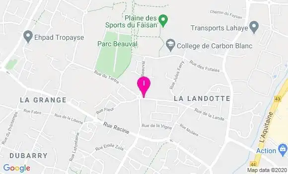Localisation Severine Cazeaux