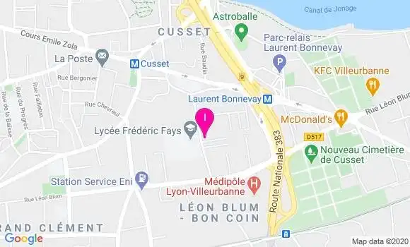 Localisation Miriame Fenanir