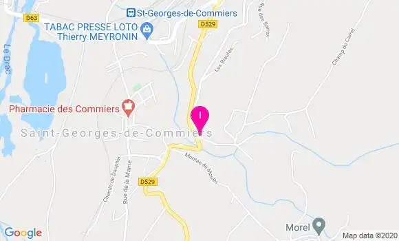 Localisation Justine Blanc Lapierre