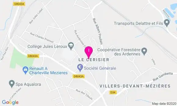 Localisation Julie Migeot