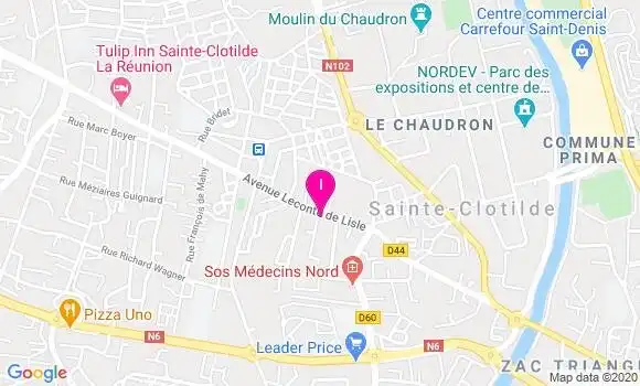 Localisation Samuel Hoarau