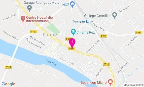 Localisation Aimee Gautier