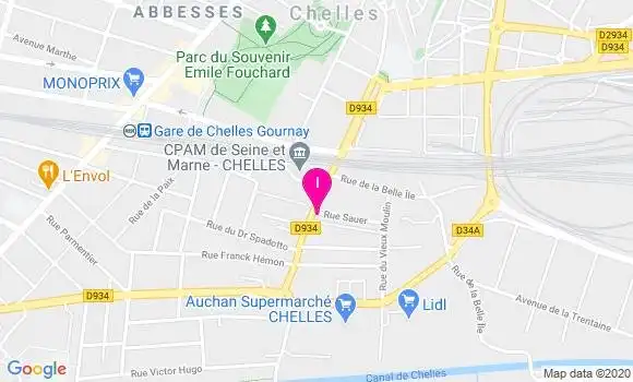 Localisation Nadia Ravet