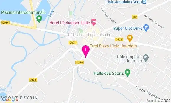 Localisation Bernadette Rhodes