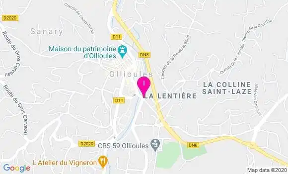 Localisation Andre Serfaty