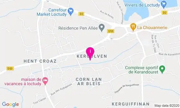 Localisation Naick Bechennec