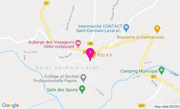 Localisation Muriel Vercherand
