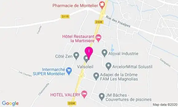 Localisation Karen Lesaignoux