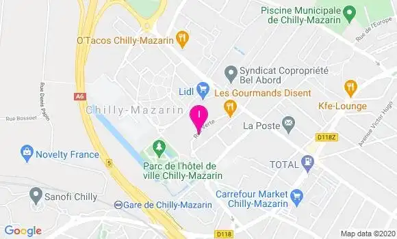 Localisation Cindy Mercier