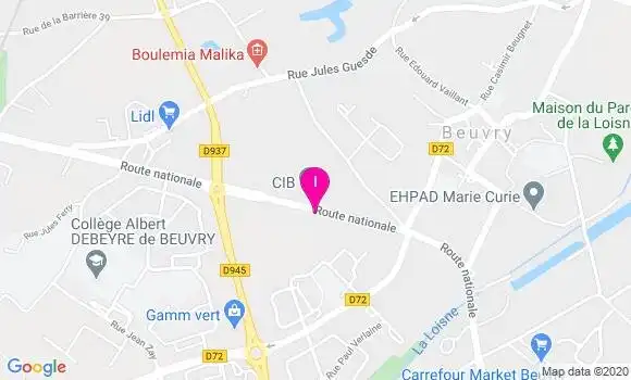 Localisation Adrien Caron