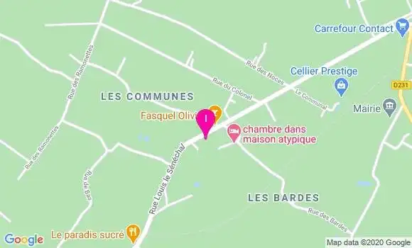 Localisation Dorine Louvet