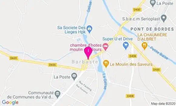 Localisation Lydie Carlesso