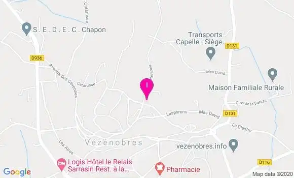 Localisation Lydie Thory