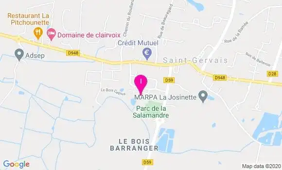 Localisation Justine Moreau
