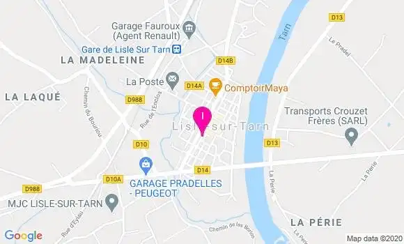 Localisation Audrey Campagnac