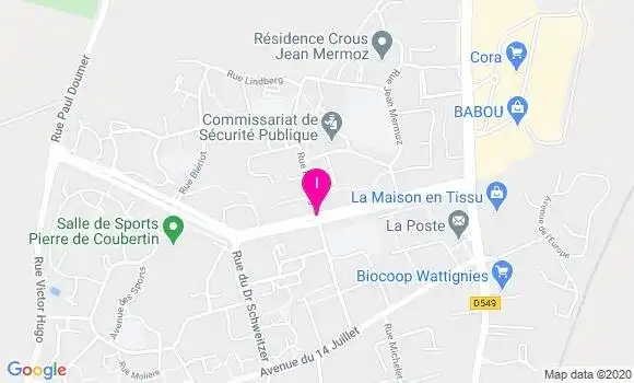 Localisation Julie Lenotte