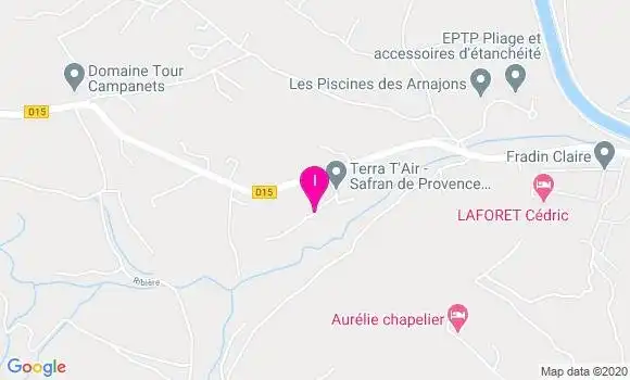 Localisation Justine Viou