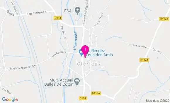 Localisation Ghislaine Duhamel