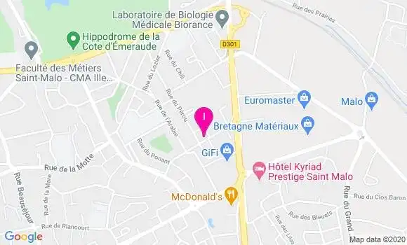 Localisation Delphine Albrieux