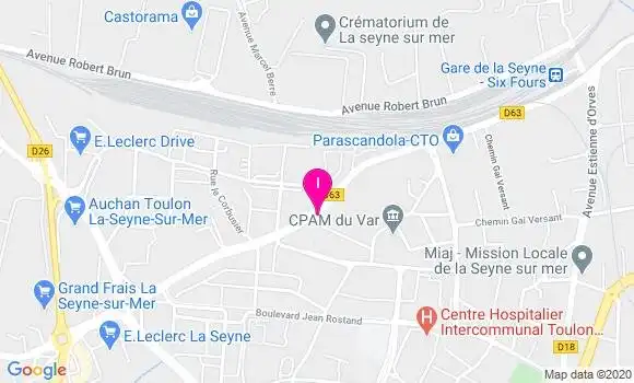 Localisation Paul Aurelien Bourdier