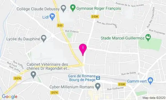 Localisation Romane Figuet
