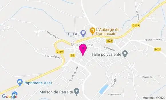 Localisation Sandra Monie