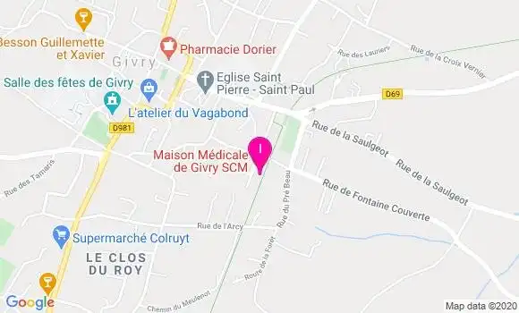 Localisation Justine Dubetier